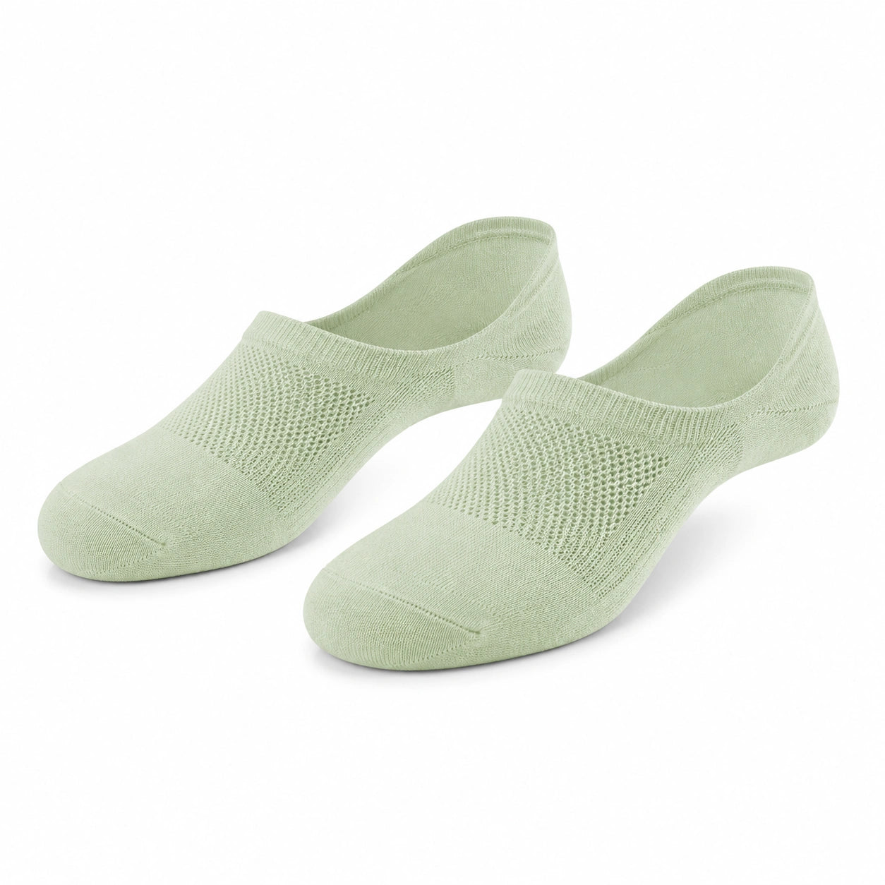 Sneakersocken Größe 43-46 aus Textilstrick in Hellgrün atmungsaktiv