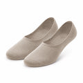 Füßlinge 43-46 Beige aus Textil - elastische Ballerinasocken für Alltag und Schuhe