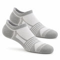 Sneakersocken 39-42 aus Textil in Grau Weiß - atmungsaktiv mit niedrigem Schaft
